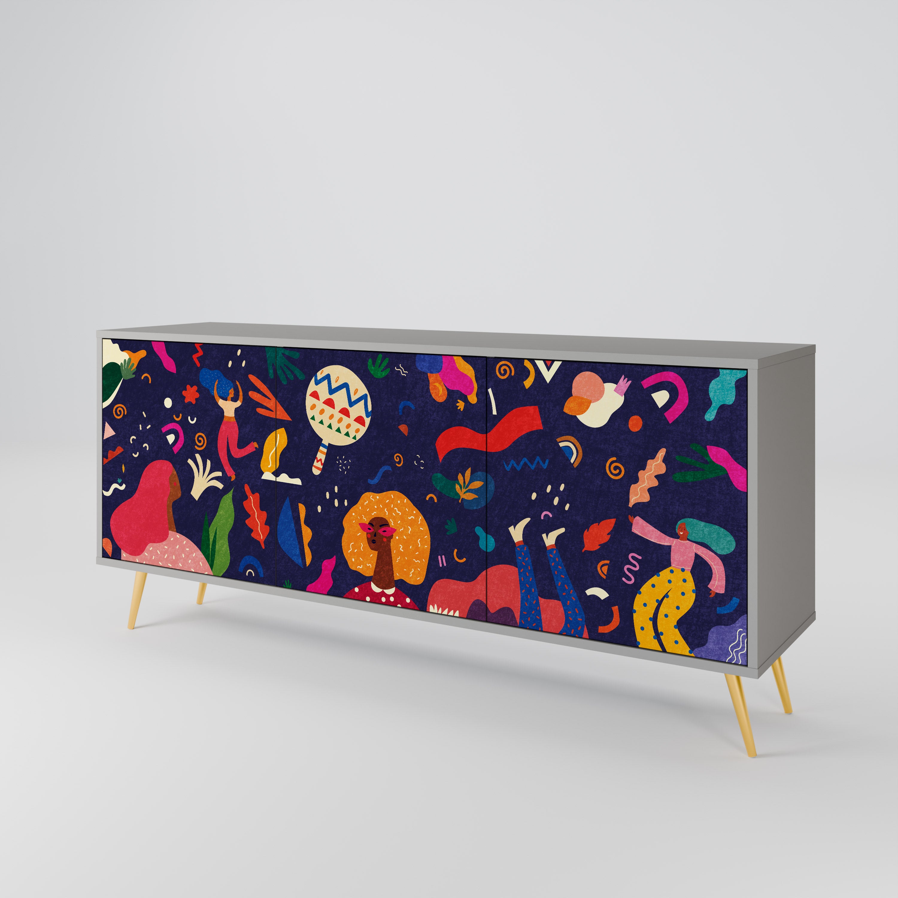 FESTIVE PLEASURES 3-Door Sideboard