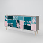 COMBINATION OF SHAPES 3-Door Sideboard in Grey Finish
