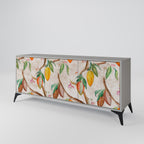 COCOA FRUITS 3-Door Sideboard in Grey Finish