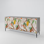 COCOA FRUITS 3-Door Sideboard in Grey Finish