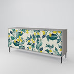 LEMON TREE 3-Door Sideboard in Grey Finish