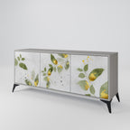 ELEGANT BOTANICS 3-Door Sideboard in Grey Finish