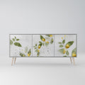 ELEGANT BOTANICS 3-Door Sideboard in Grey Finish