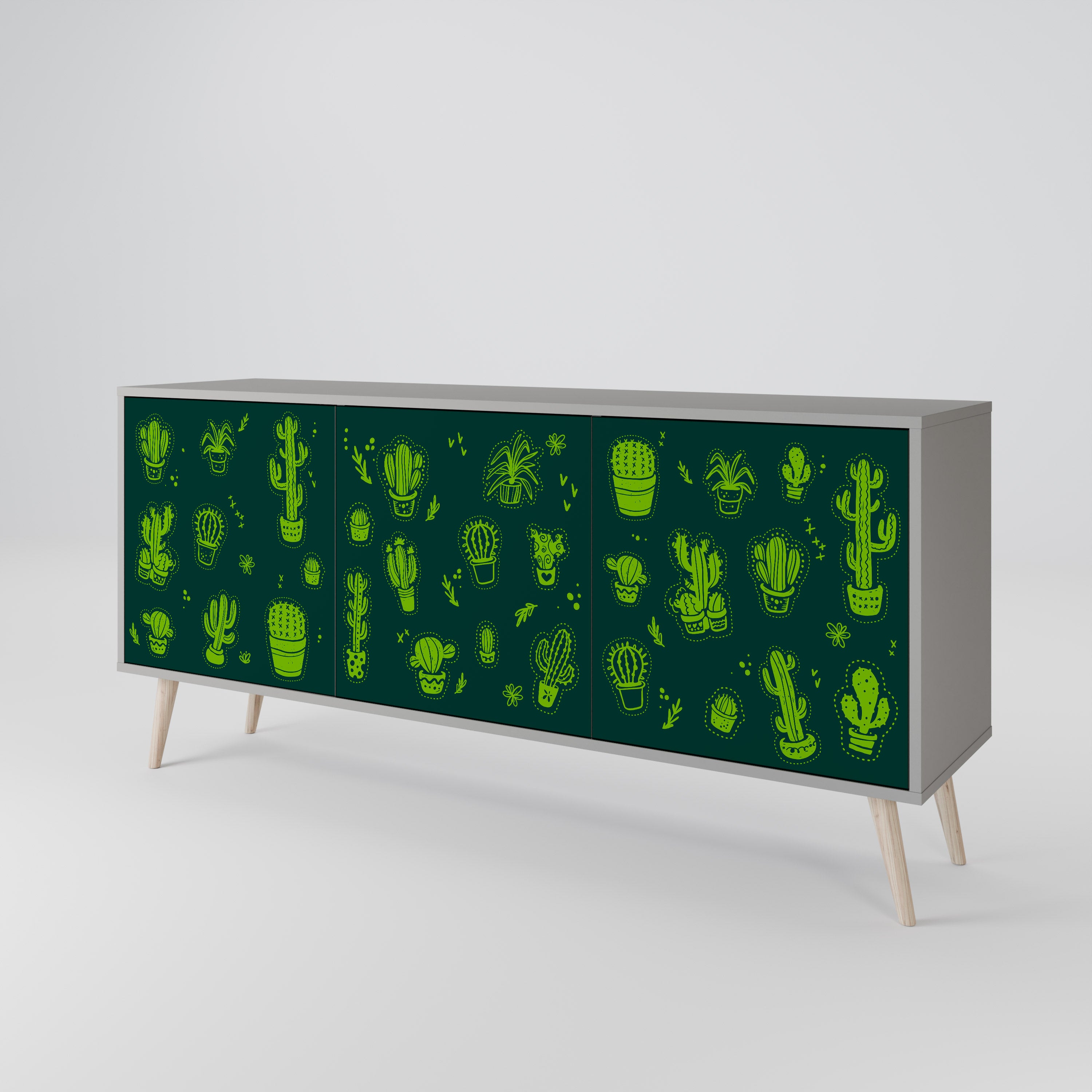 DESERT GREEN 3-Door Sideboard