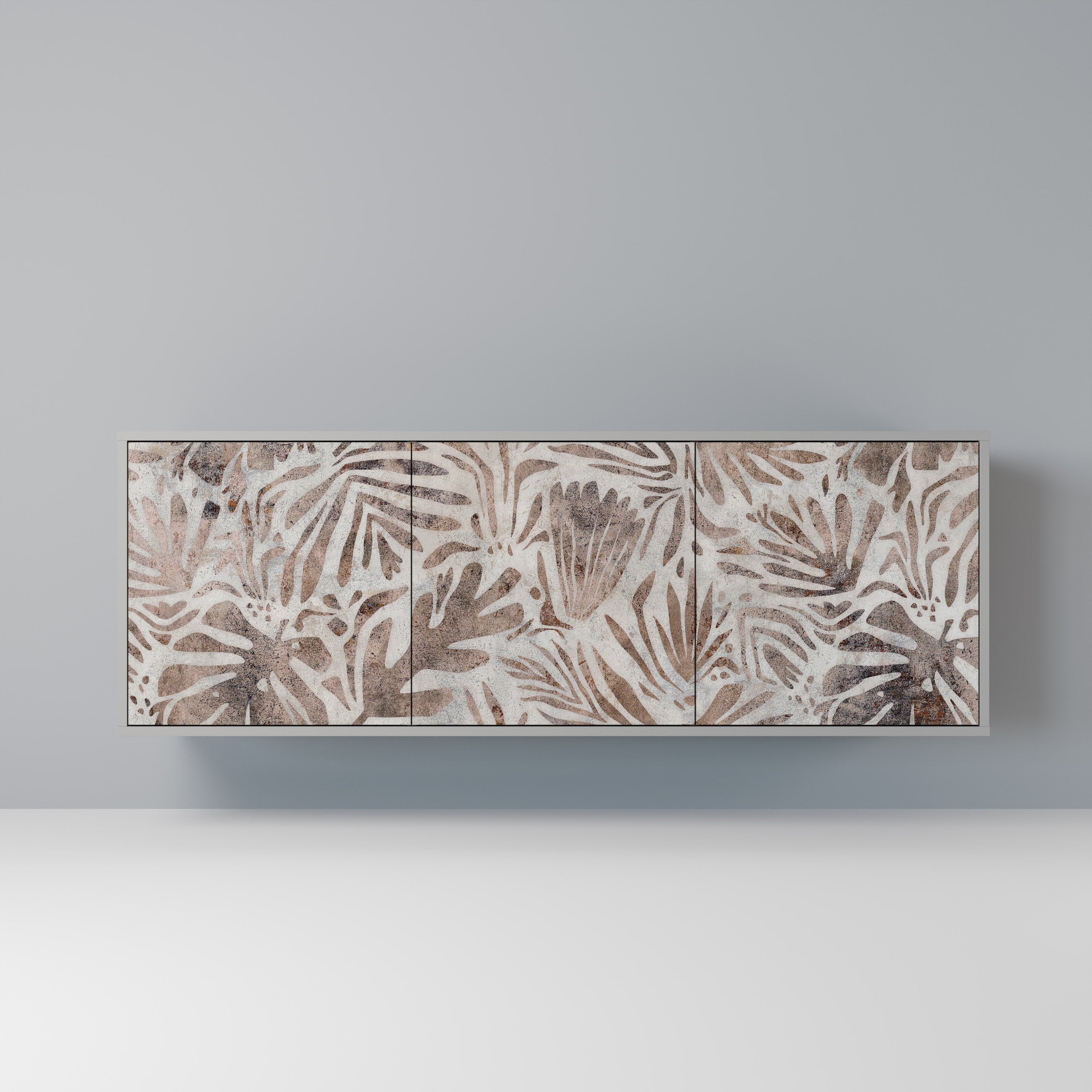 PASSING TIME 3-Door Sideboard in Grey Finish