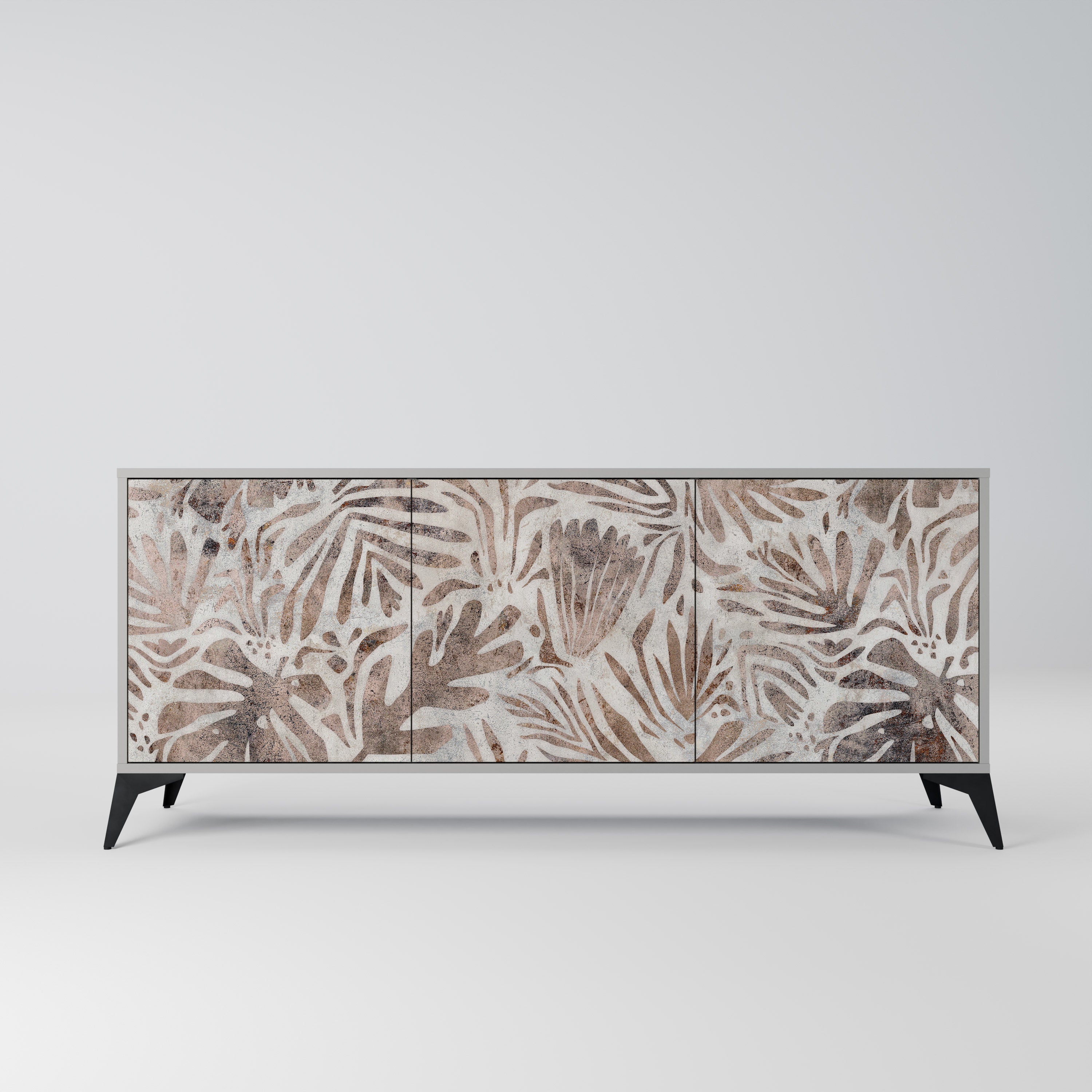 PASSING TIME 3-Door Sideboard in Grey Finish