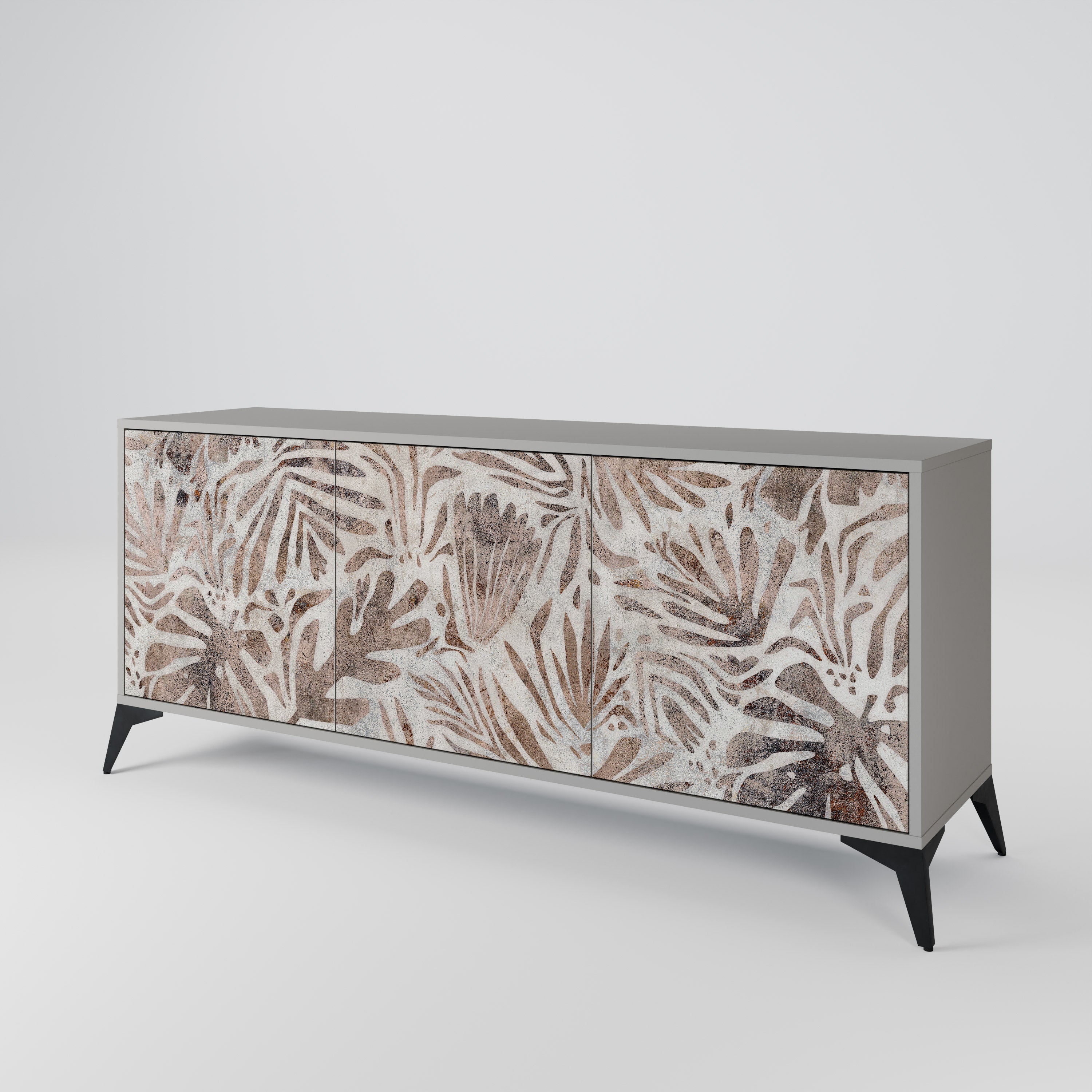 PASSING TIME 3-Door Sideboard in Grey Finish