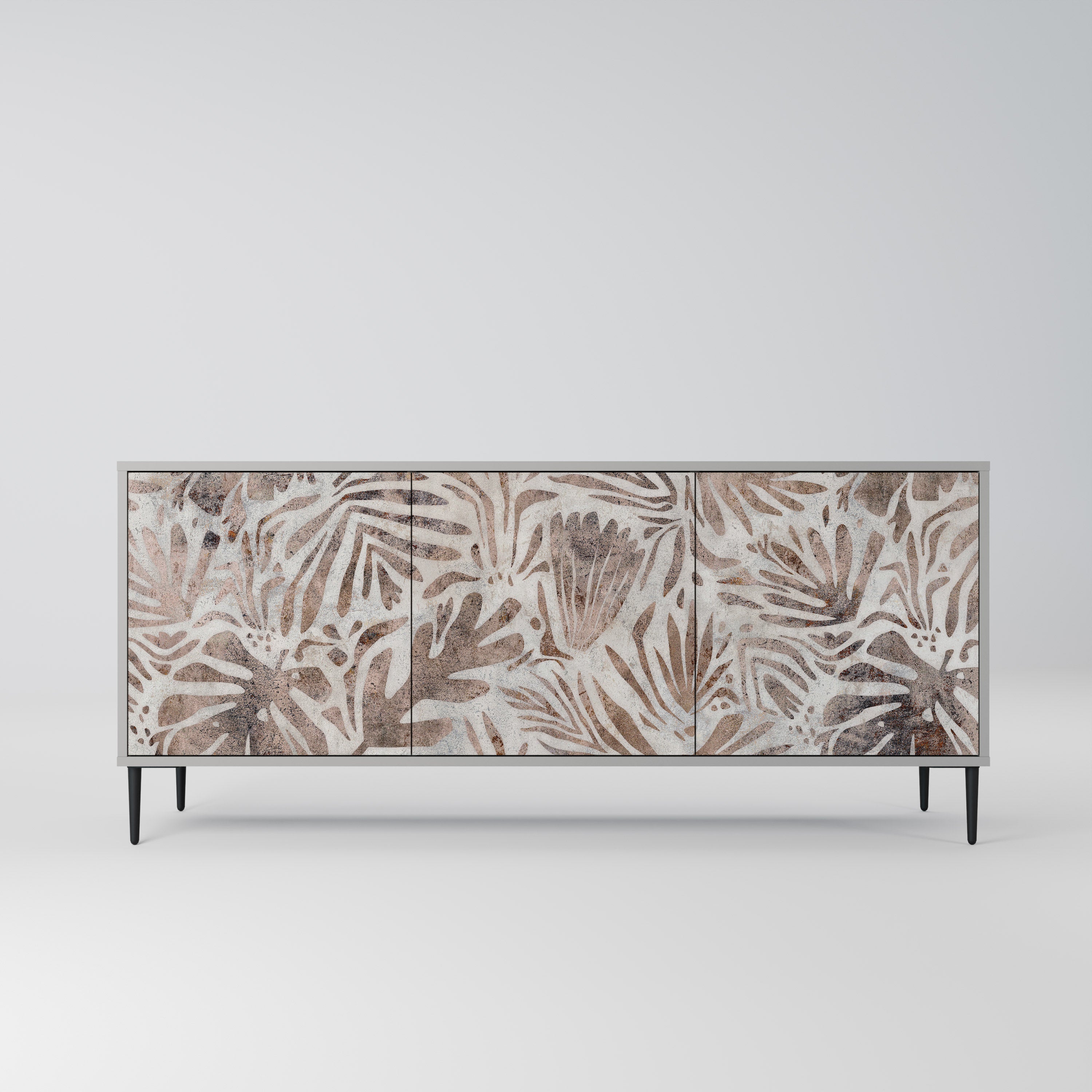 PASSING TIME 3-Door Sideboard in Grey Finish