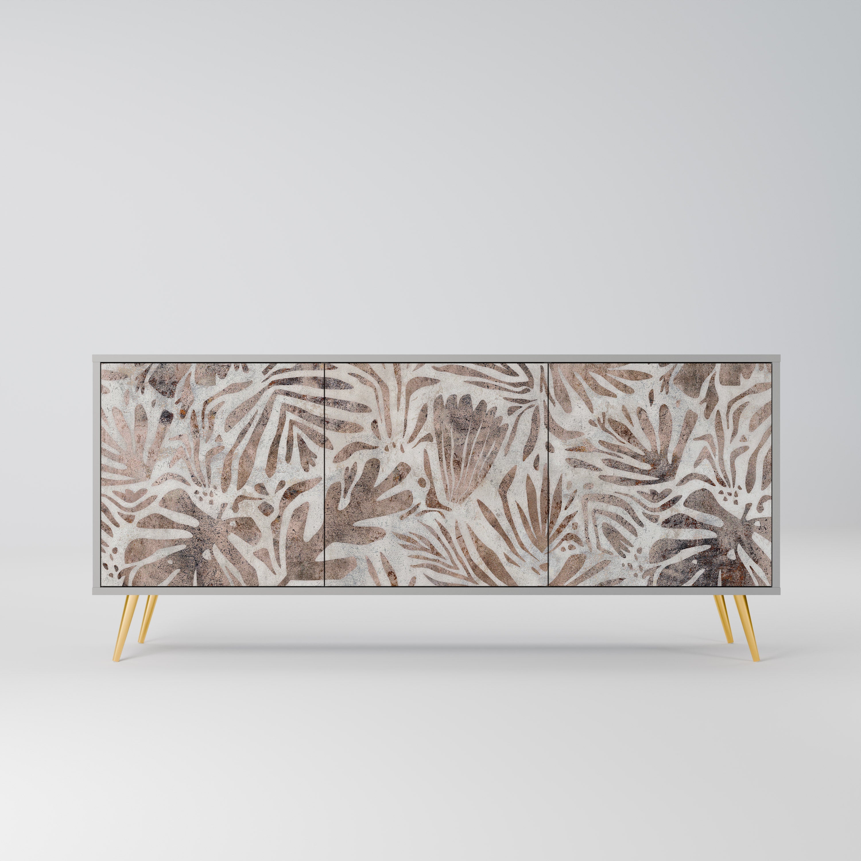 PASSING TIME 3-Door Sideboard in Grey Finish