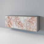 AUTUMN FRAGILITY 3-Door Sideboard in Grey Finish