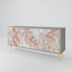 AUTUMN FRAGILITY 3-Door Sideboard in Grey Finish
