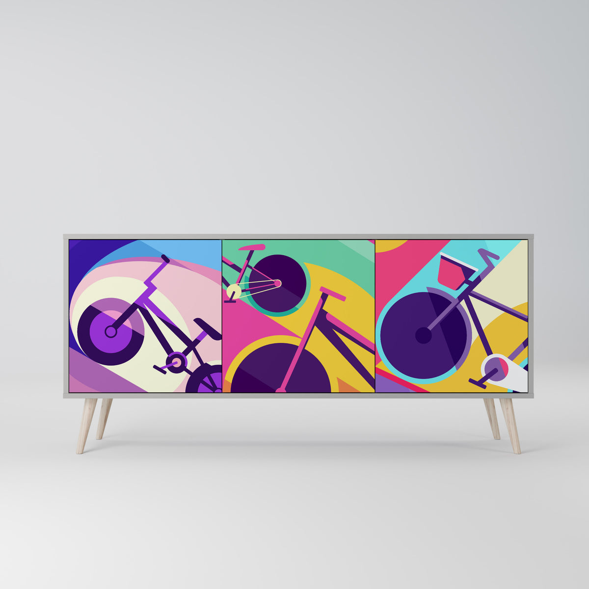 BIKE DREAMS 3-Door Sideboard