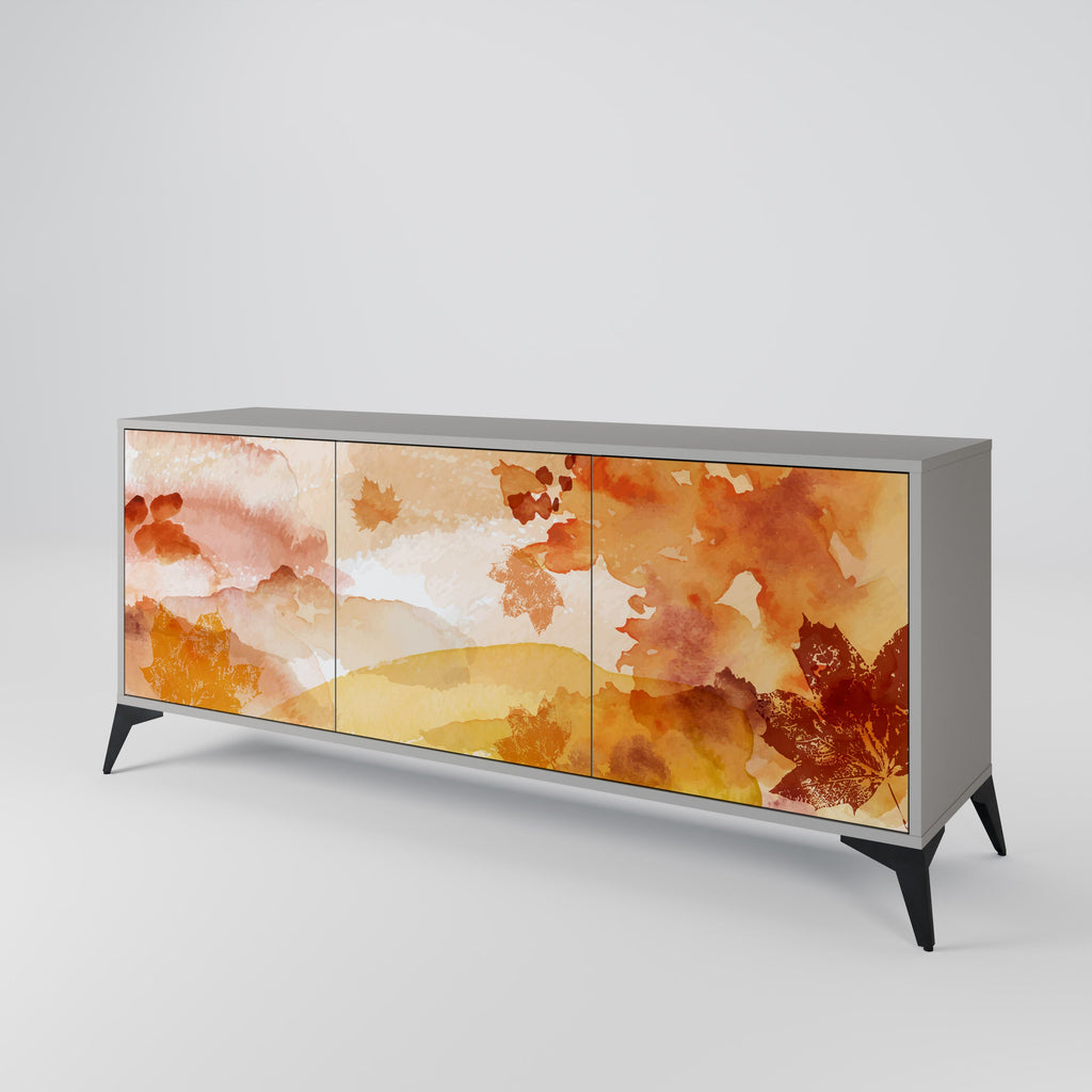 TRACES OF AUTUMN 3-Door Sideboard in Grey Finish