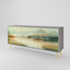 MORNING BY THE LAKE 3-Door Sideboard in Grey Finish