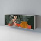 TROPICAL COMPOSITION 3-Door Sideboard in Grey Finish