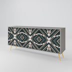 DIMENSION DELIGHTS 3-Door Sideboard in Grey Finish