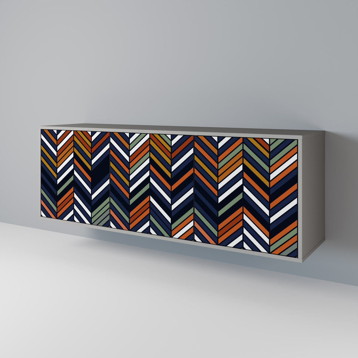 VIBRANT PATCHWORK Aparador de 3 Portas