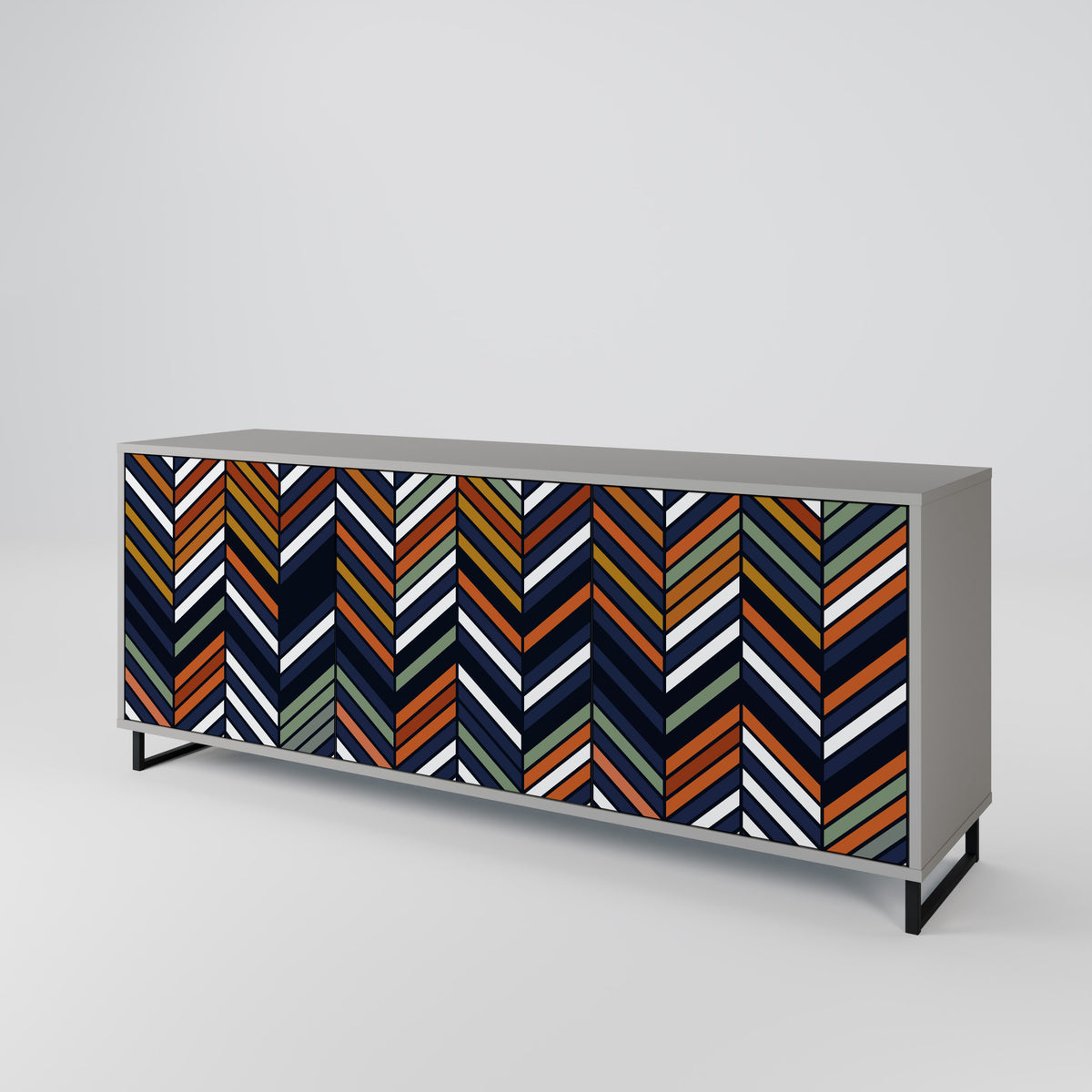 VIBRANT PATCHWORK Aparador de 3 Portas