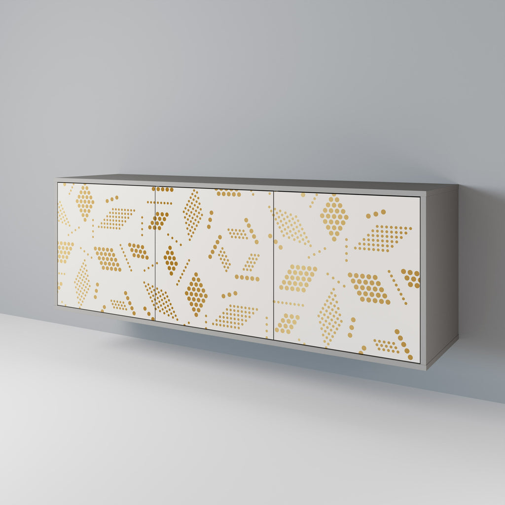 SPOTTED DAZE 3-Door Sideboard in Grey Finish