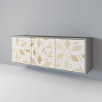 SPOTTED DAZE 3-Door Sideboard in Grey Finish