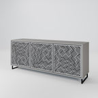 TEMPORARY SEQUENCE 3-Door Sideboard in Grey Finish
