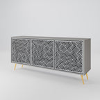 TEMPORARY SEQUENCE 3-Door Sideboard in Grey Finish