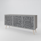 TEMPORARY SEQUENCE 3-Door Sideboard in Grey Finish