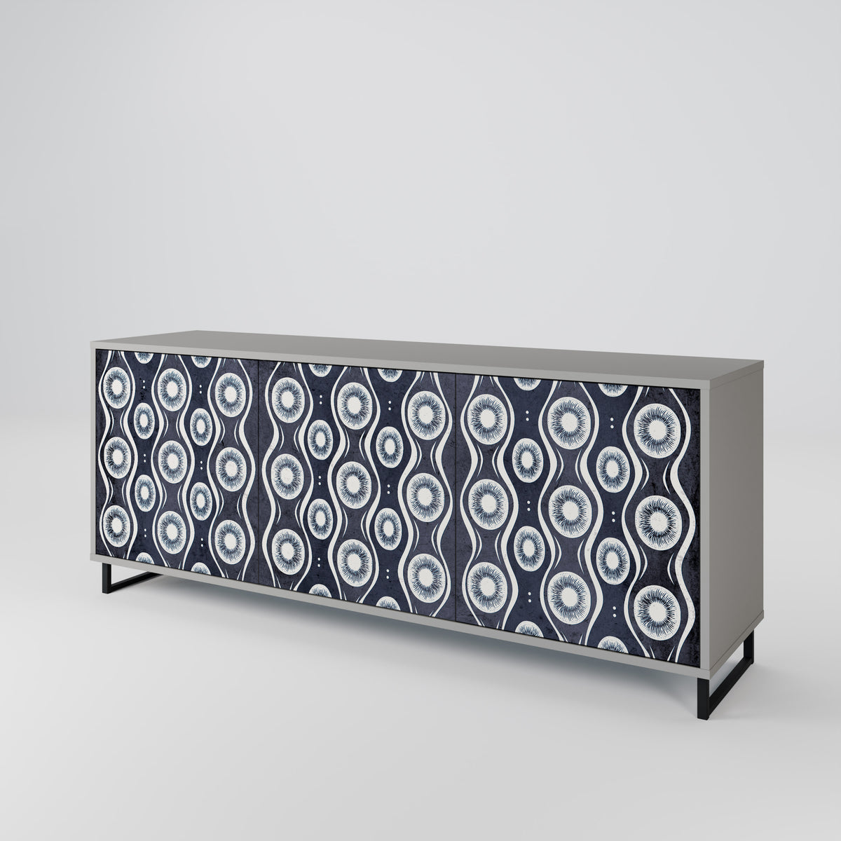 GRAPHITE EYES Aparador de 3 Portas