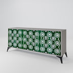 GREEN EYES 3-Door Sideboard in Grey Finish