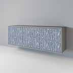 GRAPHITE RAIN 3-Door Sideboard in Grey Finish