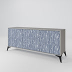 GRAPHITE RAIN 3-Door Sideboard in Grey Finish