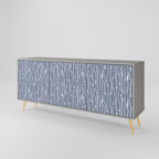 GRAPHITE RAIN 3-Door Sideboard in Grey Finish