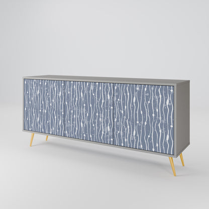 GRAPHITE RAIN Aparador de 3 Portas