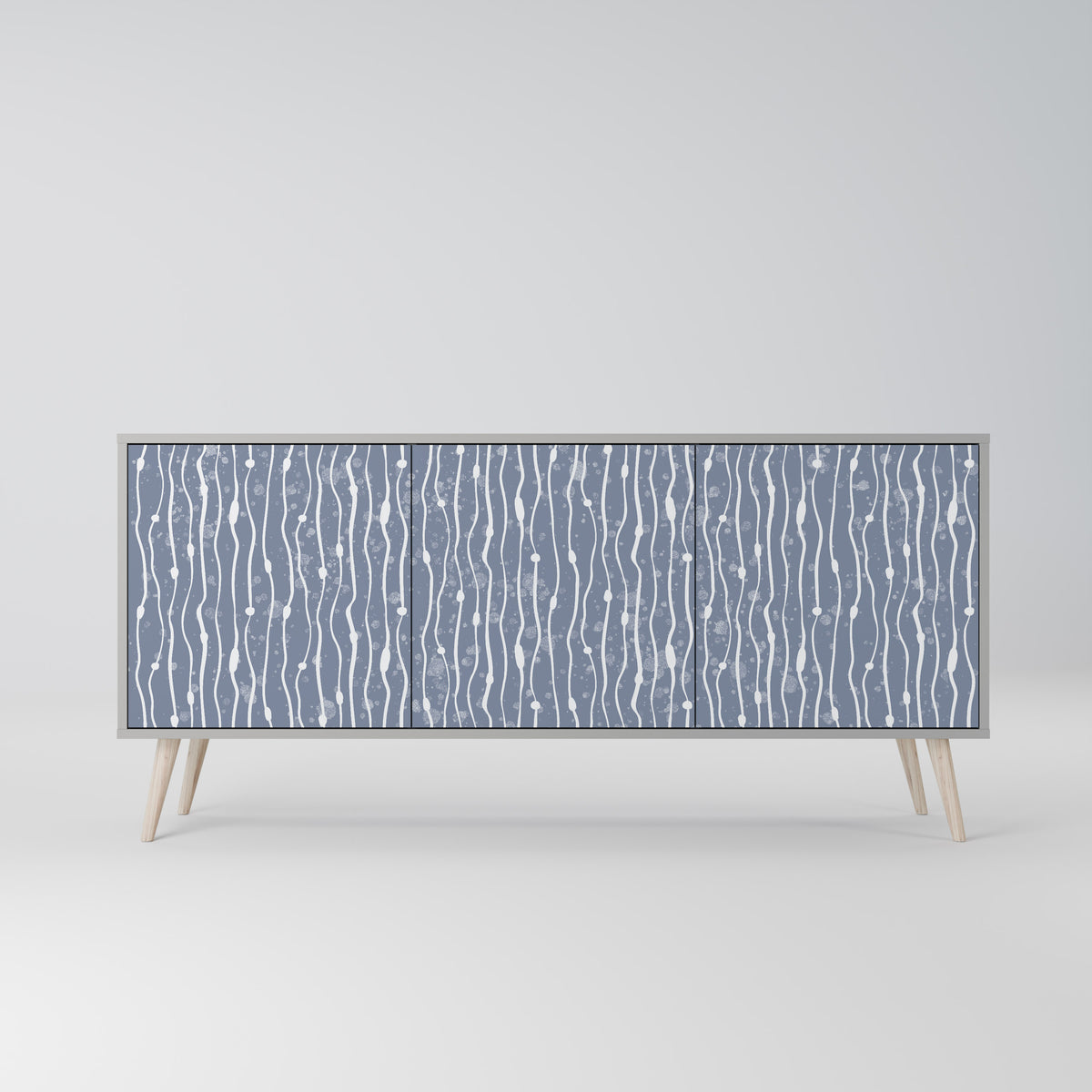 GRAPHITE RAIN Aparador de 3 Portas