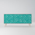 TURQUOISE RAIN 3-Door Sideboard in Grey Finish