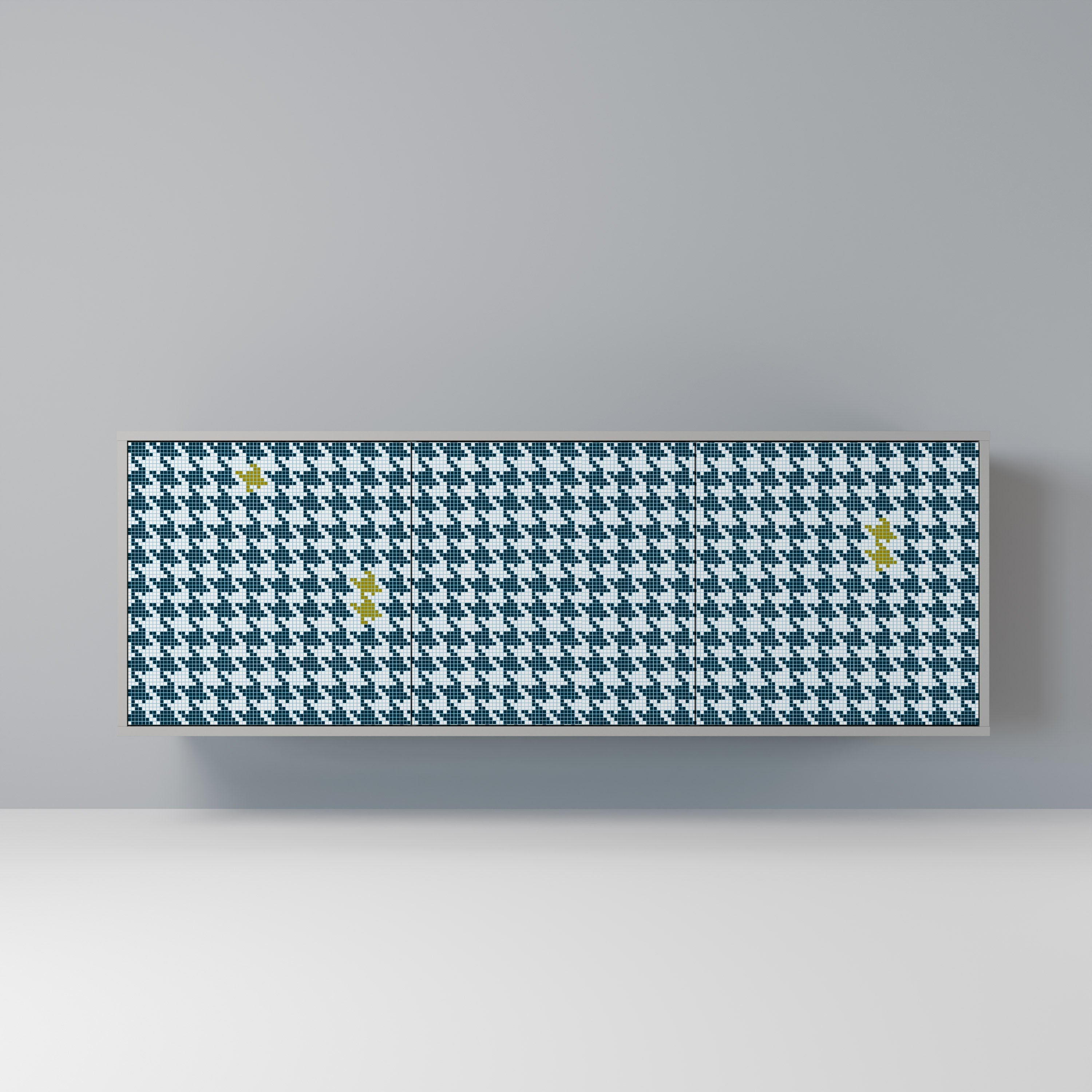 OUT OF CONTEXT 3-Door Sideboard in Grey Finish