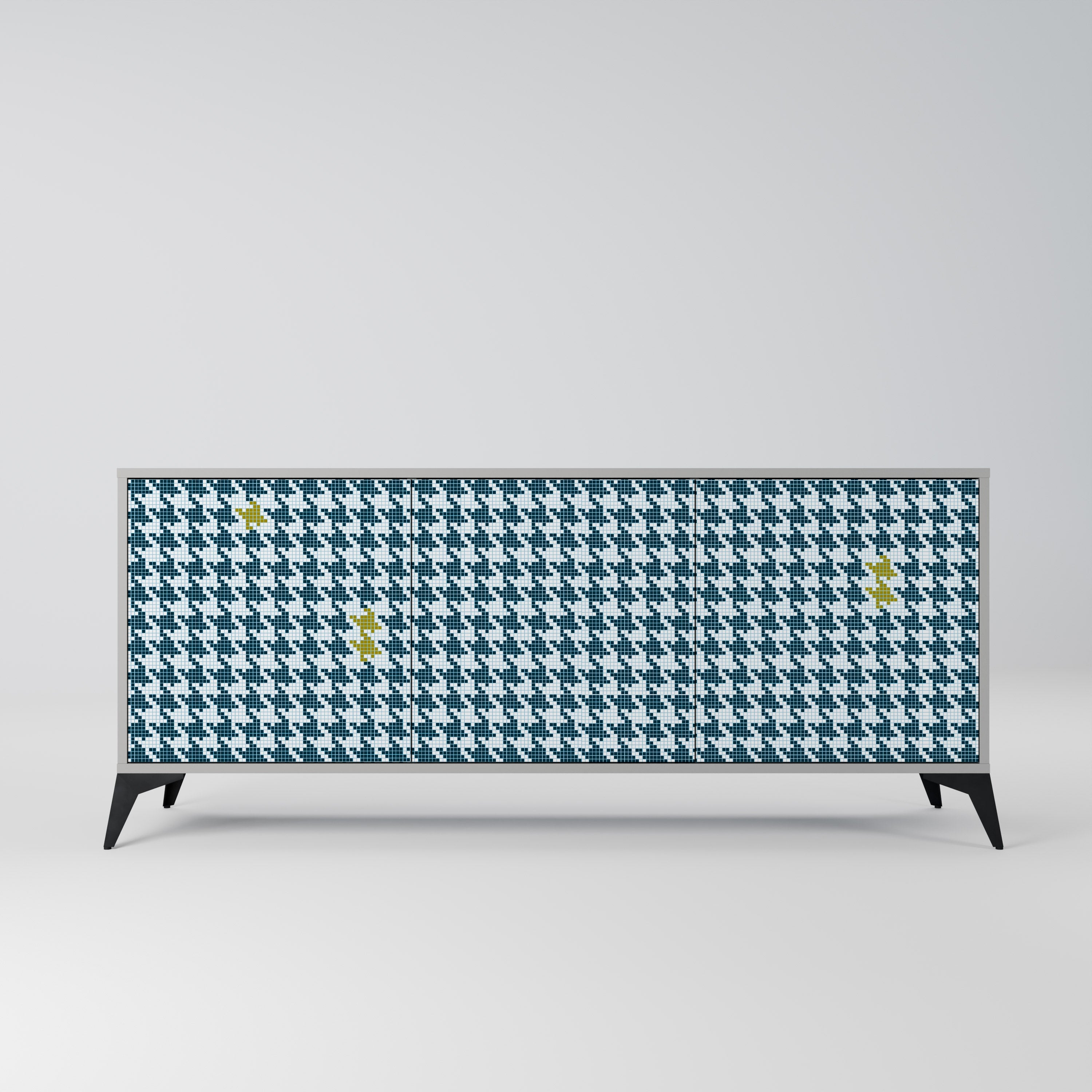 OUT OF CONTEXT 3-Door Sideboard in Grey Finish