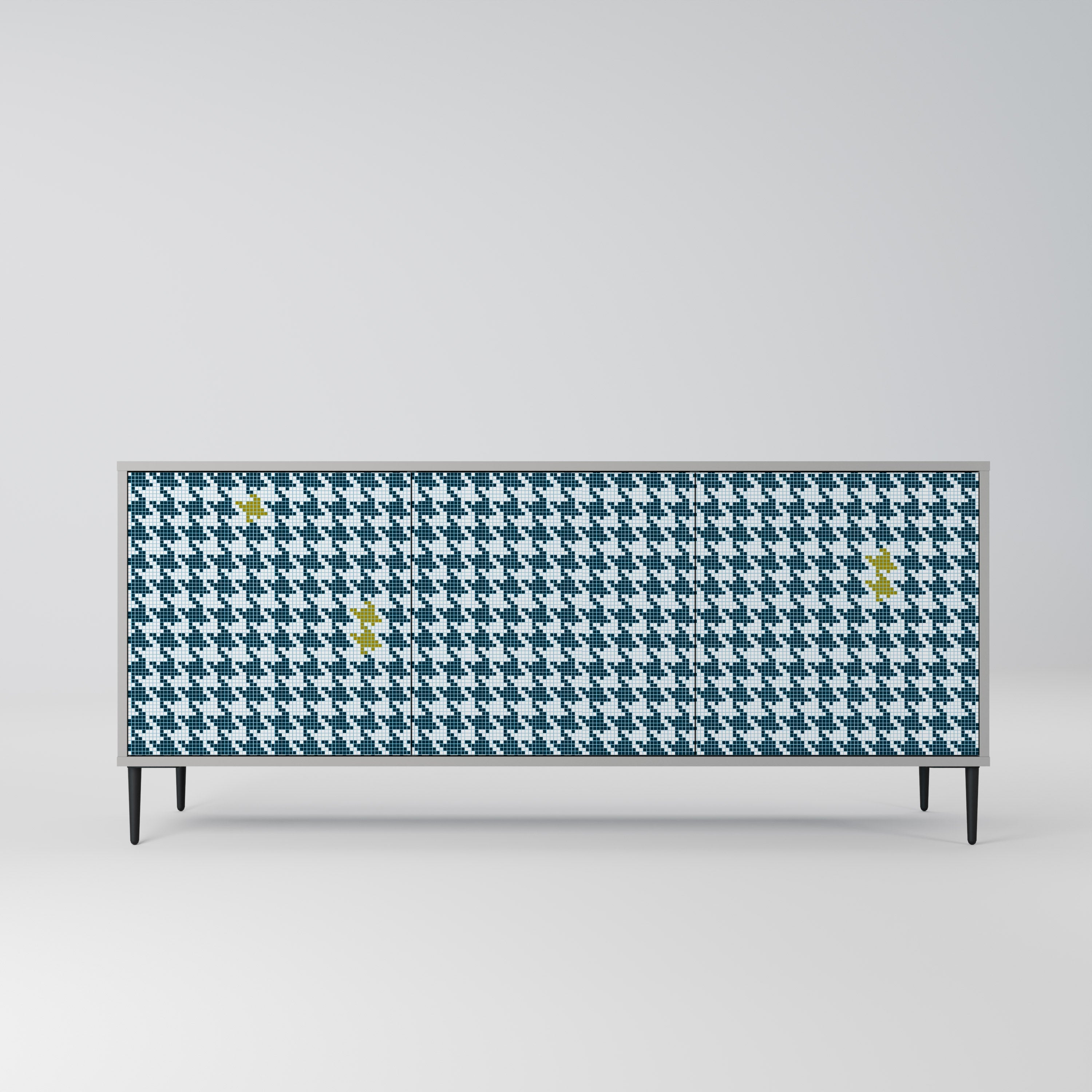 OUT OF CONTEXT 3-Door Sideboard in Grey Finish