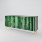 NATURAL GREEN 3-Door Sideboard in Grey Finish