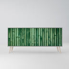 NATURAL GREEN 3-Door Sideboard in Grey Finish