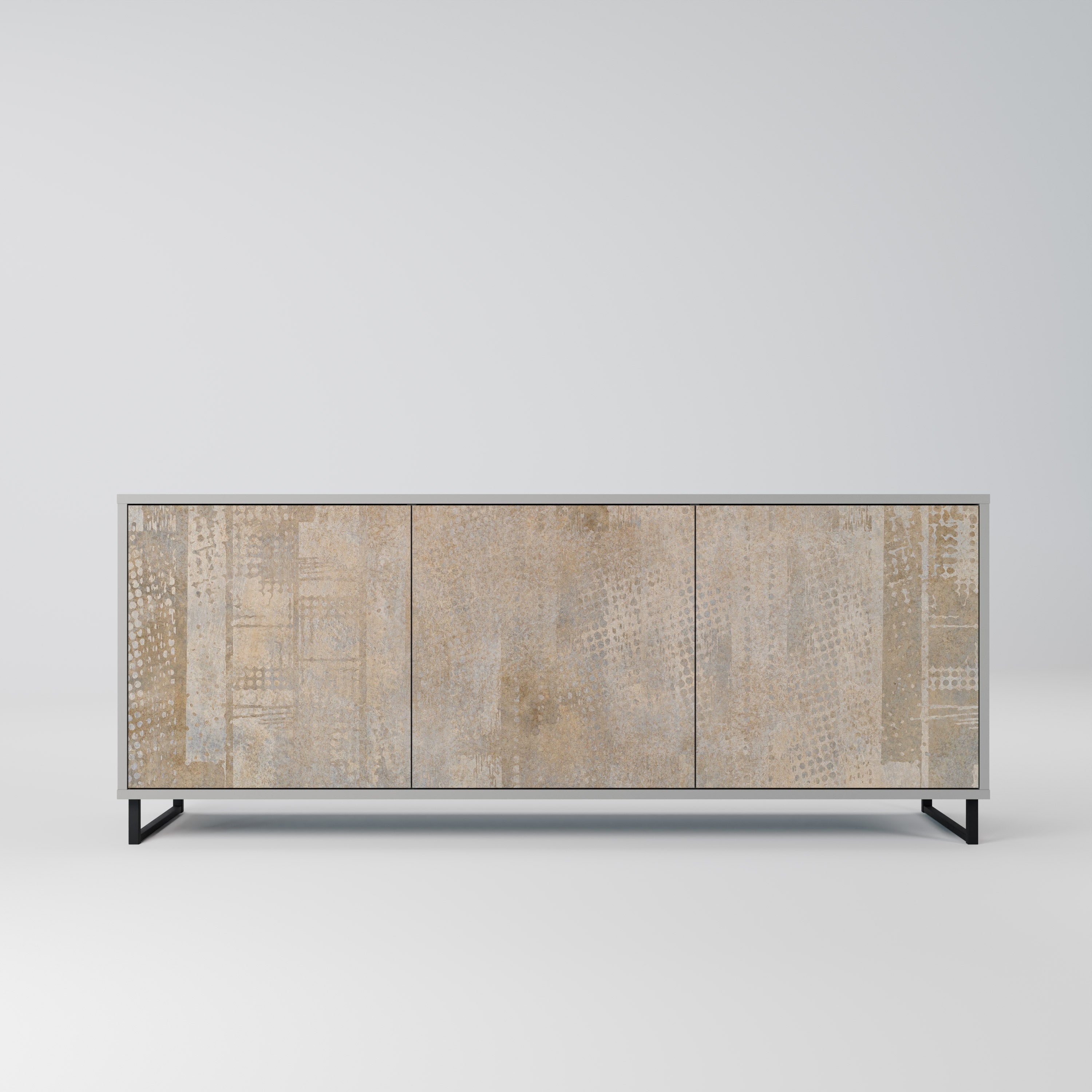 SCREEN ERROR 3-Door Sideboard in Grey Finish