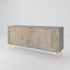 SCREEN ERROR 3-Door Sideboard in Grey Finish