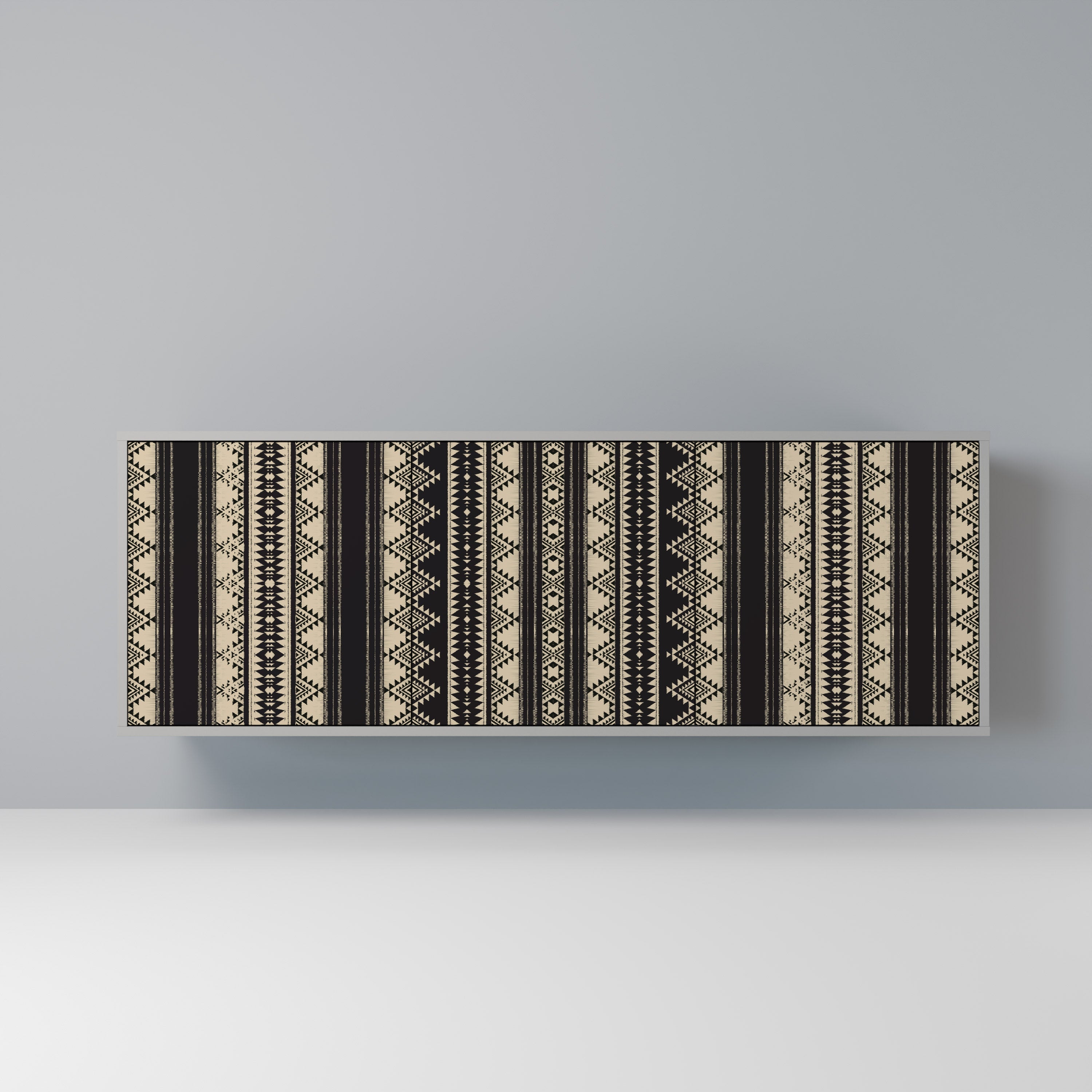 AZTEC 3-Door Sideboard in Grey Finish