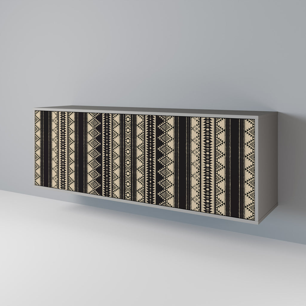 AZTEC 3-Door Sideboard in Grey Finish