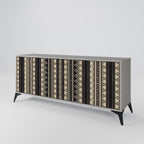 AZTEC 3-Door Sideboard in Grey Finish