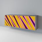 DREAMS COME TRUE 3-Door Sideboard in Grey Finish