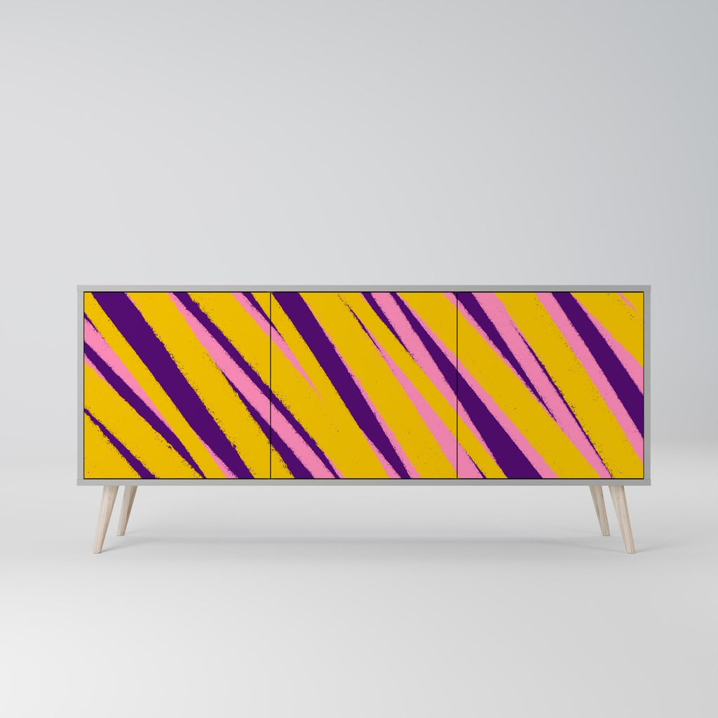 DREAMS COME TRUE 3-Door Sideboard in Grey Finish