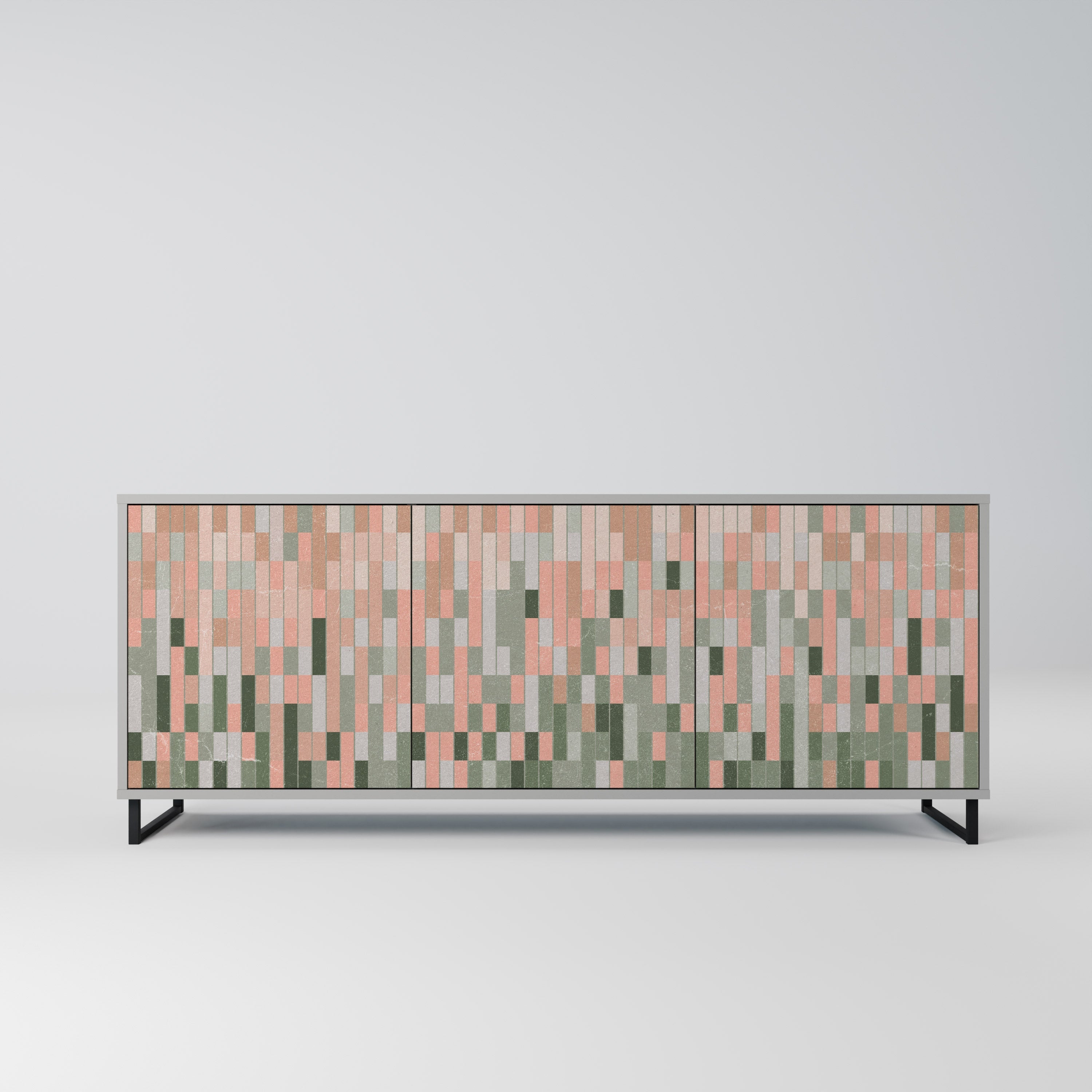 BUILDING THE FUTURE 3-Door Sideboard in Grey Finish