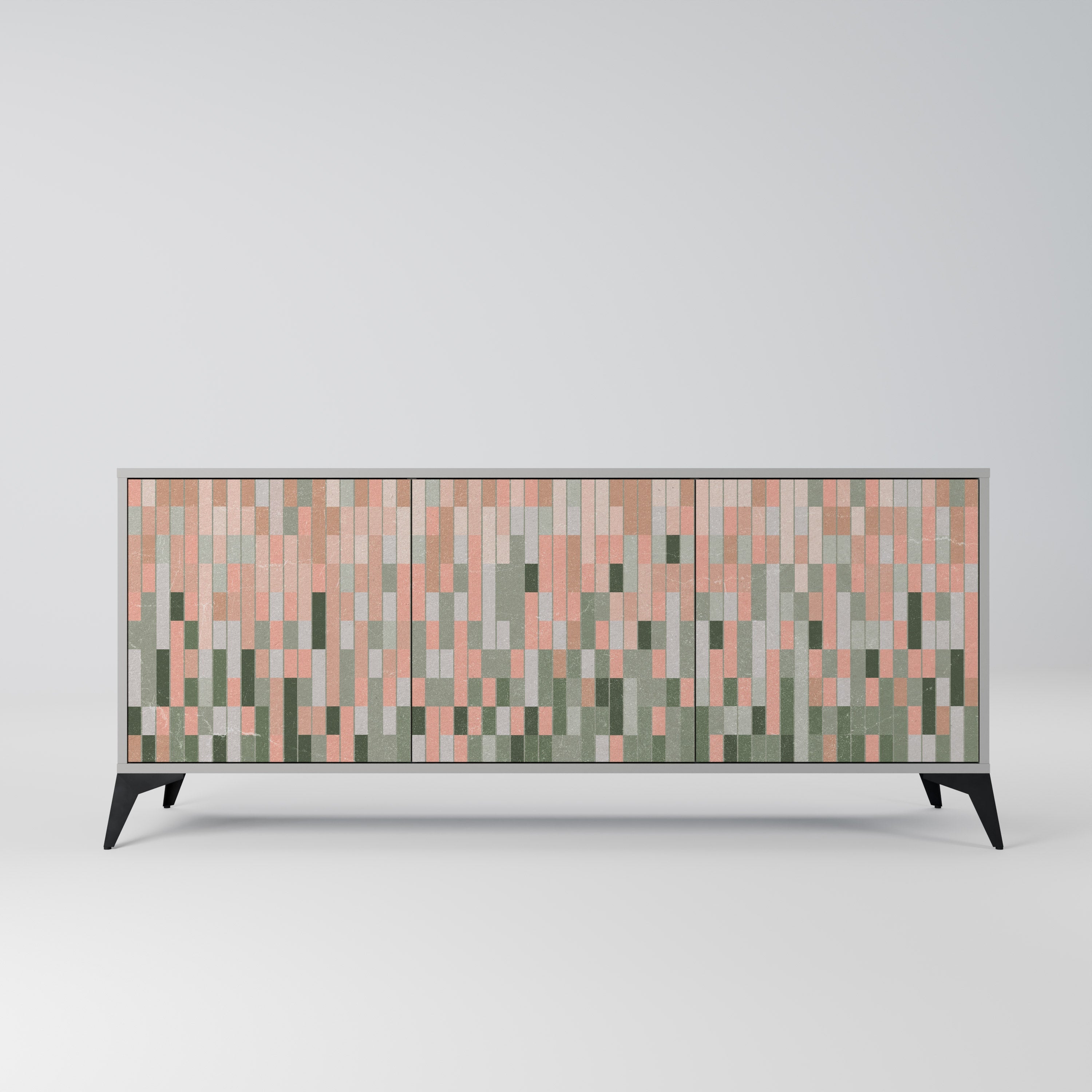 BUILDING THE FUTURE 3-Door Sideboard in Grey Finish