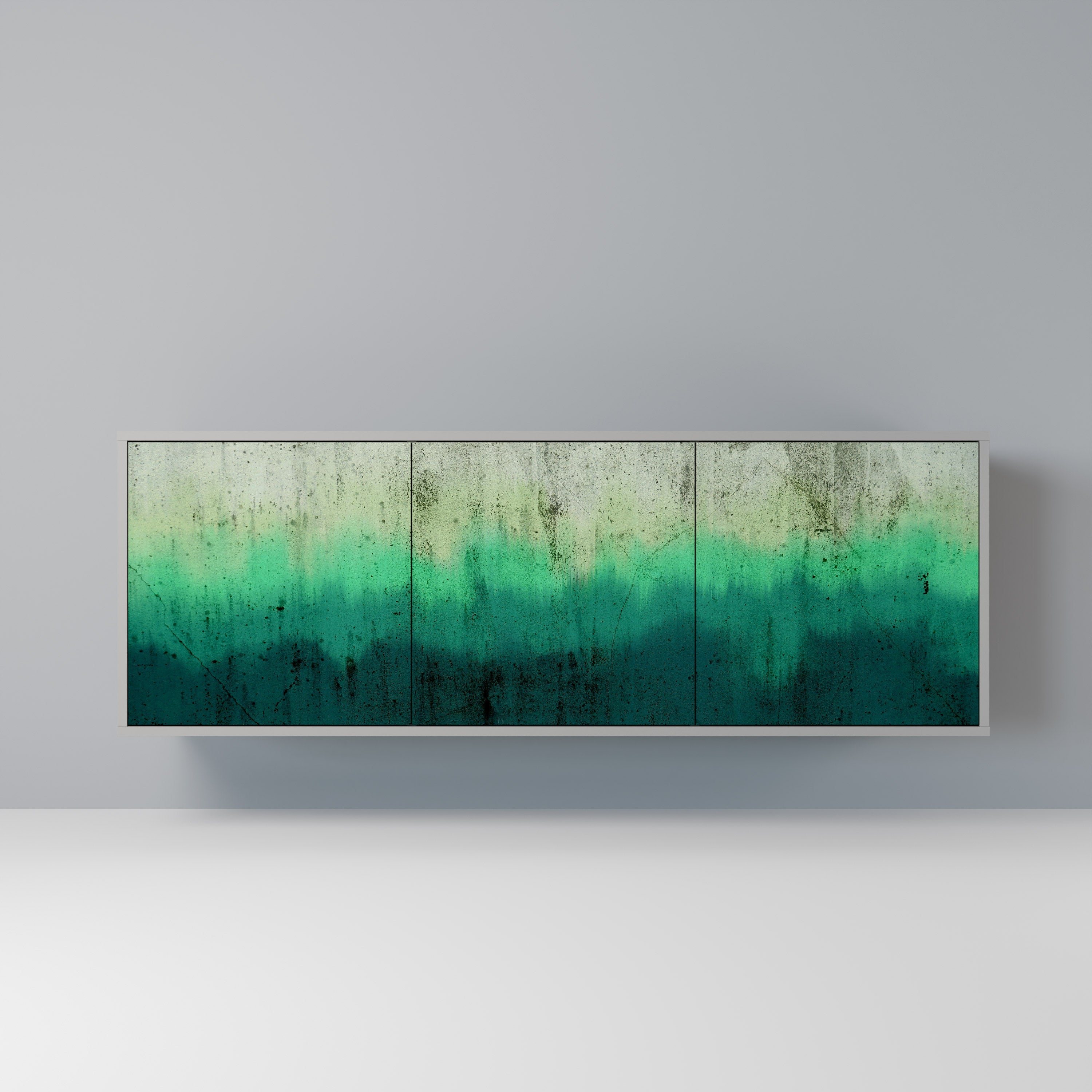 NORTHERN LIGHTS 3-Door Sideboard in Grey Finish